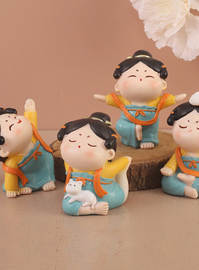 古风唐仕女桌面小摆件