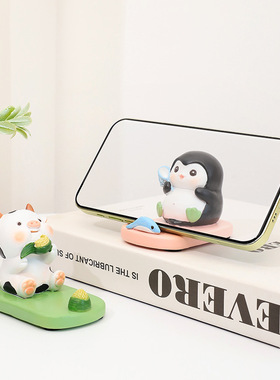 垂钓小分队手机架桌面装饰品
