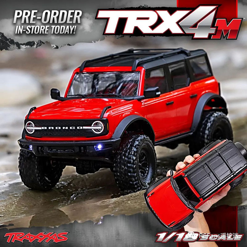 Traxxas仿真1/18迷你TRX4M路虎烈马遥控电动攀爬车越野车97054-1 - 图2