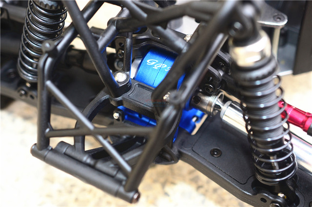 GPM Aluminum Servo Mount For Losi 1:10 Baja Rey & Rock Rey - Green CNC