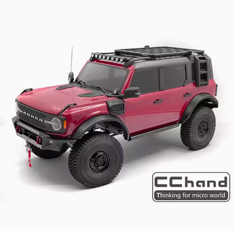 CCHAND TRX4仿真福特烈马 BRONCO车顶导轨圆条灯-图2