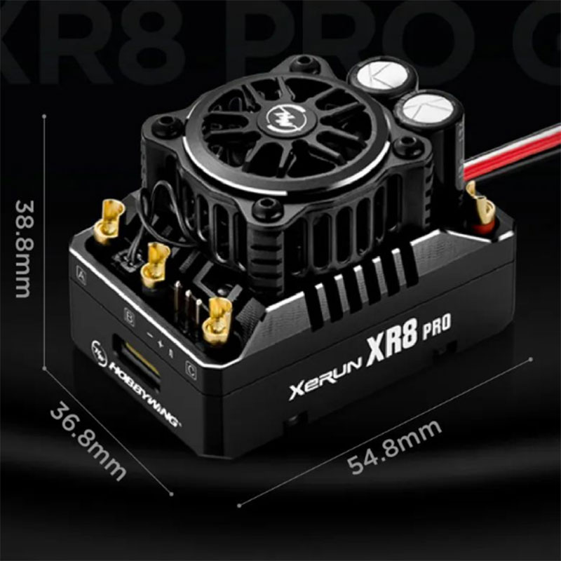 好盈Hobbywing竞赛级有感电调XeRun XR8 PRO G3 1/8车 电子调速器 - 图2