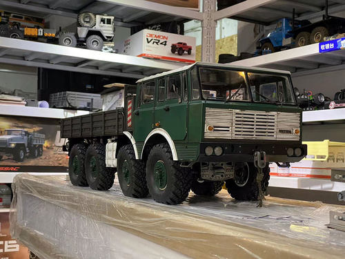 CROSSRC DC8太拖拉8X8遥控电动RC模型车仿真重卡军卡攀爬车越野车 - 图0