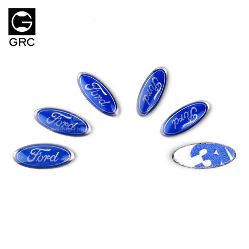 GRC TRX4 福特金属水晶标 TRX-4 Ford Bronco 金属车标 格栅车标 - 图1