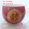 Daxi wedding tea set ceramic red tea bowl wedding gift