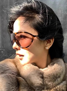 欧美风蛤蟆镜大框显瘦太阳眼镜