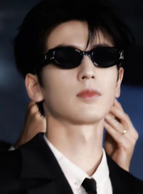 张凌赫同款墨镜gm椭圆猫眼男小框