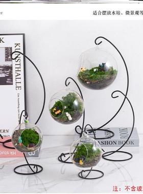 盆栽多肉花盆架子生态瓶苔藓欧式DIY悬挂式吊架盆景微景观支架