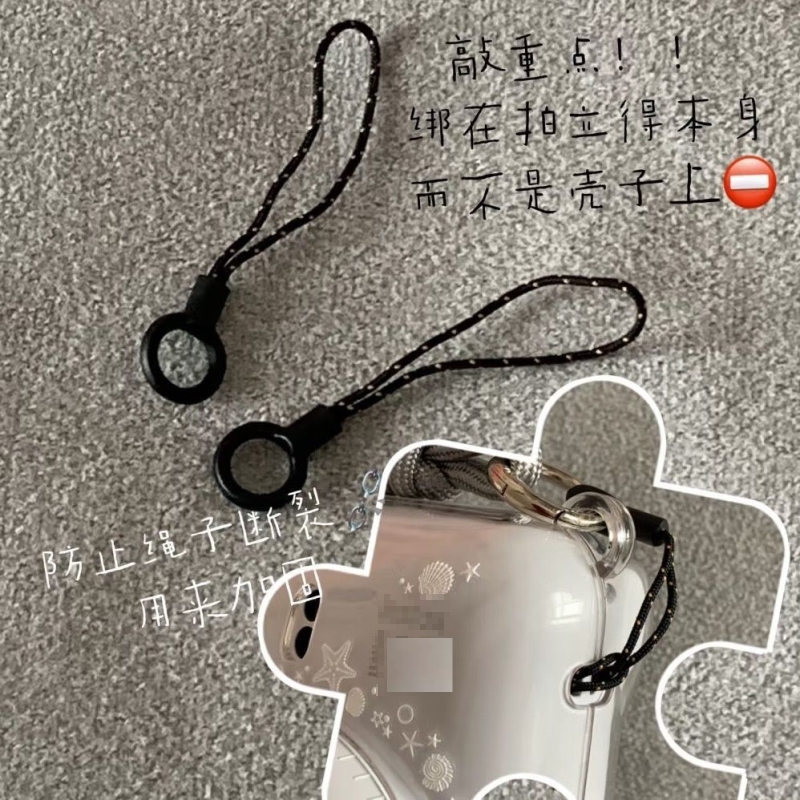防摔防掉黑色配件挂绳挂链安心绳防丢绳加厚相机背带安全转接绳 - 图3