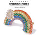 ຂອງຂວັນວັນຄູພາສາເກົາຫຼີ Crystal Rainbow brooch temperament ຜູ້ຍິງງາມຍີ່ປຸ່ນສ່ວນບຸກຄົນຊຸດ cardigan pin suit accessories