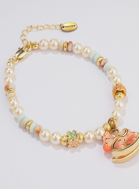 马上有钱花多巴胺可爱精致生肖马手链女高级感轻奢气质百搭手串