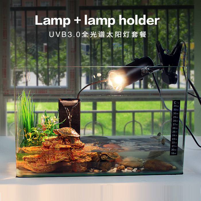 爬宠全光谱太阳灯水龟晒背灯陆龟加温灯UVB+UVA3.0-W包邮_虎窝淘