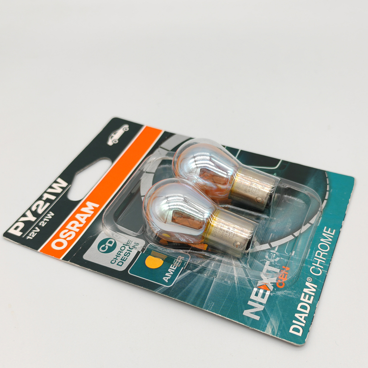 欧司朗 OSRAM DIADEM 12V PY21W 7507DC-02B Amber隐形镀膜灯泡-图3