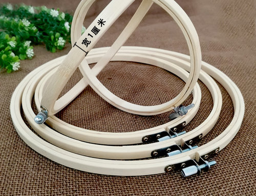 十字绣绣绷圈竹手工绣花工具绣绷刺绣工具套装架子绷子撑子绣花架 - 图1