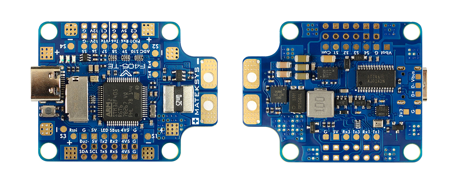 MATEK F405-TE飞控气压计OSD黑匣子多轴飞控PDB兼容DJI天空端3-8S - 图1