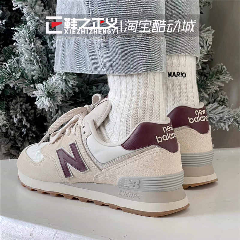 23新NEW BALANCE/NB复古跑鞋女缓震休闲鞋低帮透气运动鞋WL574RCF-图0