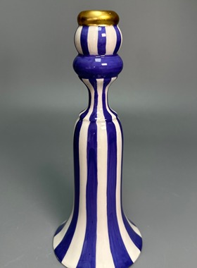 外贸孤品 可爱风创意陶瓷装饰摆件 烛台摆件