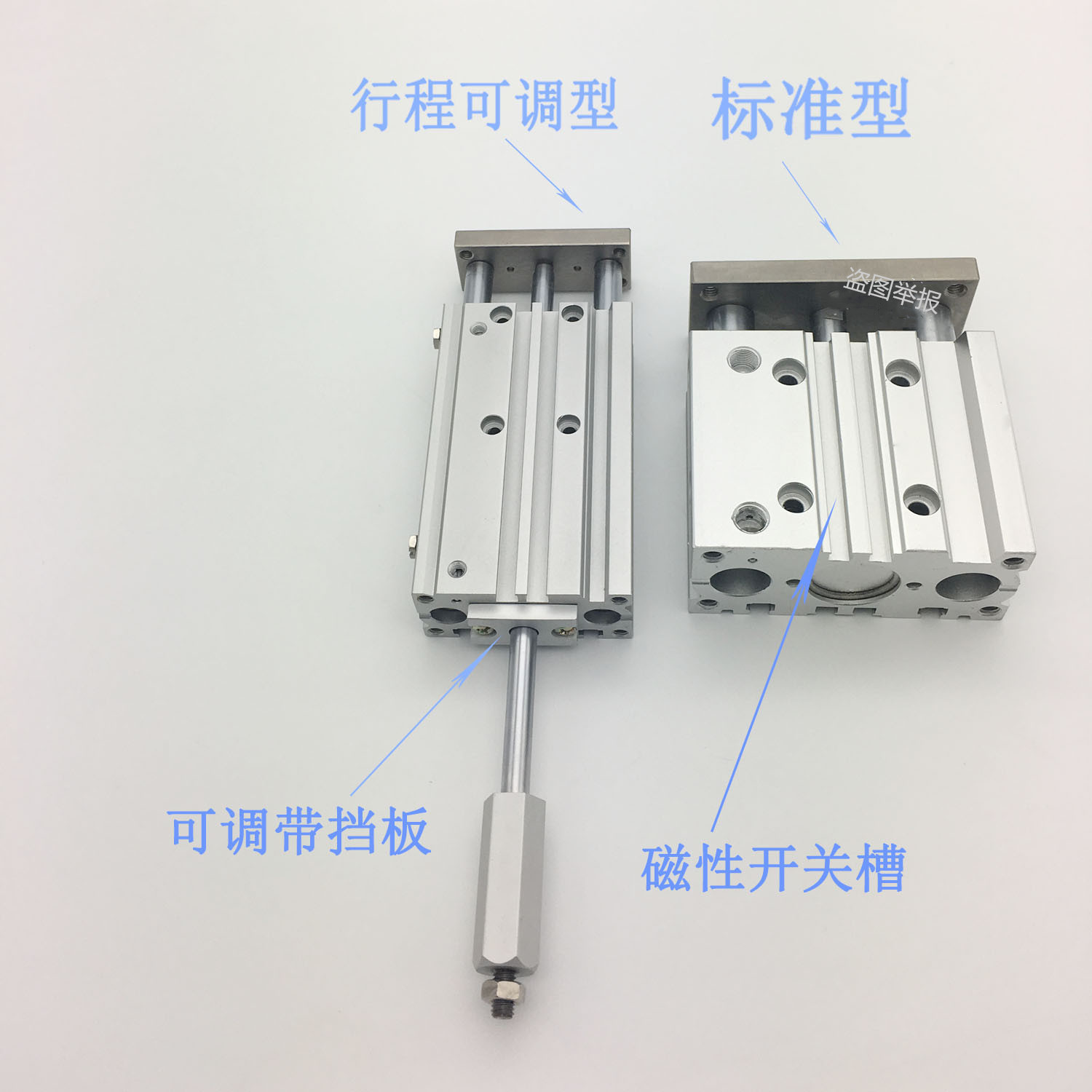 SMC气动MGPM亚德客TCM三轴气缸TCL12 16 20 25 32 40 50 63S可调-图2