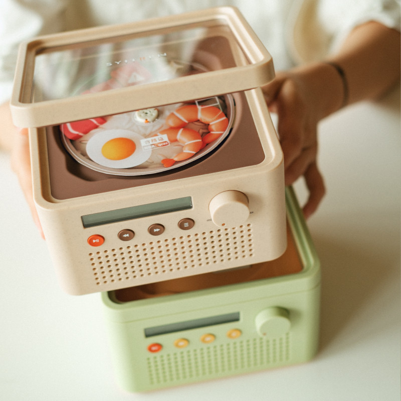 Syitren/赛塔林R200复古CD机台式桌面屏幕便携蓝牙音箱摆件礼物,淘宝优惠券,粉丝福利购,淘宝优惠卷