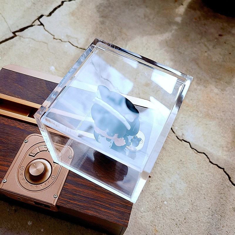 桌面正方形翻盖透明盲盒吧唧徽章魔方纪念品展示防尘收纳盒厚款,淘宝优惠券,粉丝福利购,淘宝优惠卷