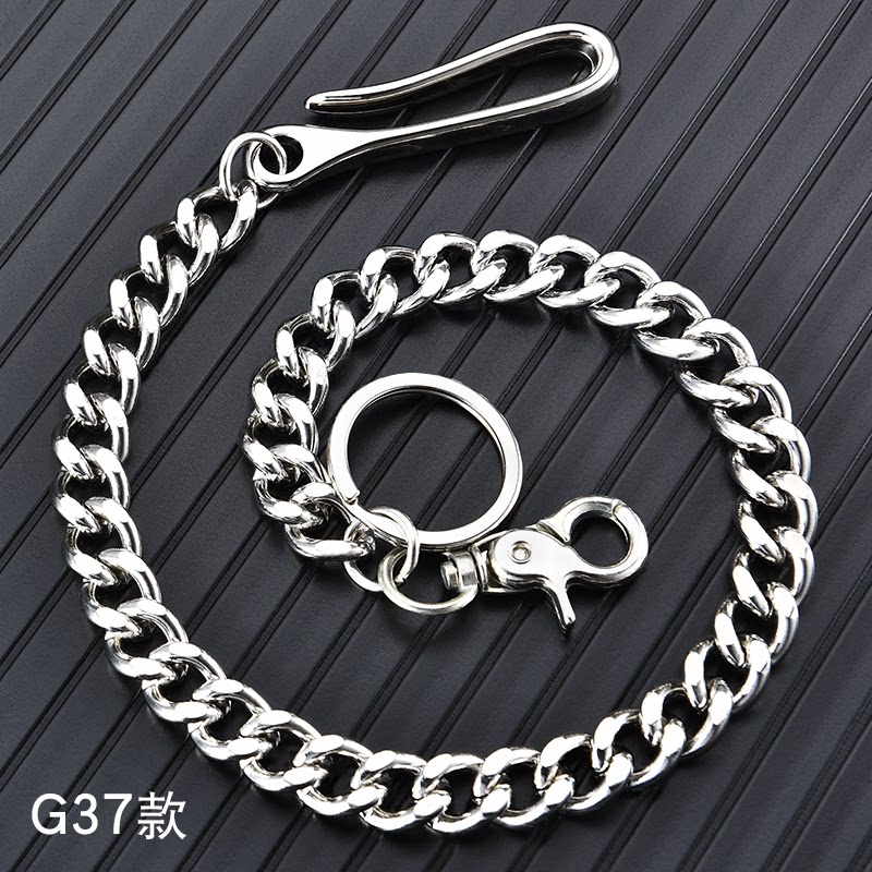 朋克链子裤链男配饰金属牛仔腰链嘻哈潮流装饰裤子挂链粗链条挂饰