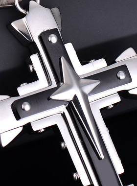 男士项链学生饰品十字架吊坠