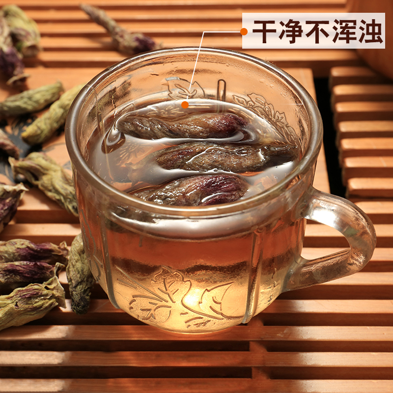 买2送1黄秋葵花茶黄秋葵茶秋葵花干花茶养生茶泡水泡茶配青钱柳 - 图2