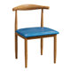 Imitation solid wood milk tea commercial catering iron horn chair