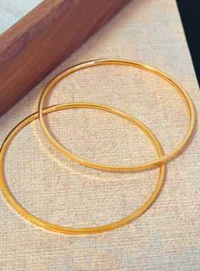 ins宝藏百搭女士手环素圈简洁