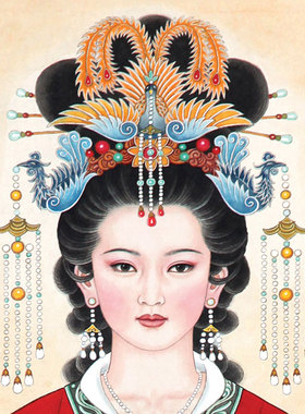 泰山画像泰山碧霞元君画像中堂画
