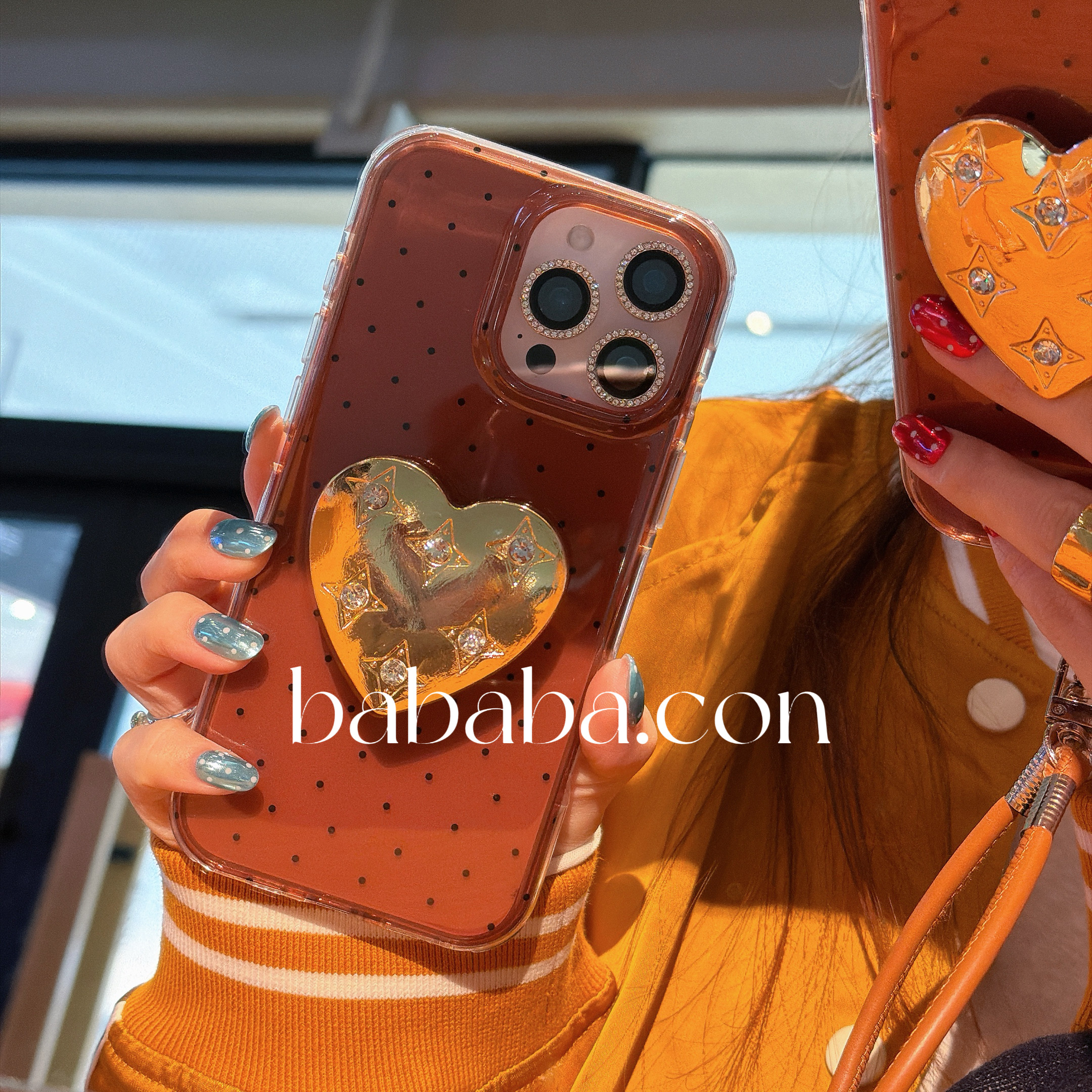 高级感波点爱心iPhone17ProMax手机壳16Pro保护套14/15pm女款13全包边个性创意小众12p半包plus潮壳,淘宝优惠券,粉丝福利购,淘宝优惠卷