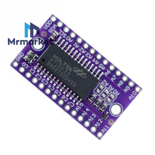 HT16K33 点矩阵 LED 控制驱动模块 数码管 驱动 开发板 - 图3