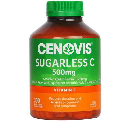 澳洲圣诺cenovis维生素C咀嚼片300粒萃益维VC片儿童成人无糖维C片 - 图3