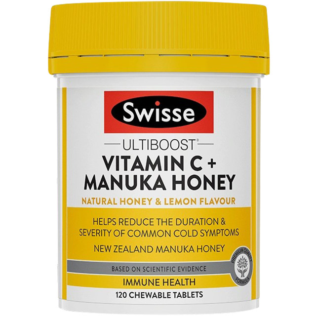 Swisse Vitamin C + Manuka Honey ບຳລຸງກະເພາະອາຫານ