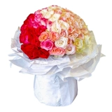 2020 Оригинальный бутик 99 Роза Красивый арх -подобный цвет, соответствующий букету, день рождения любовь Пекин Пирс Цветы Экспресс