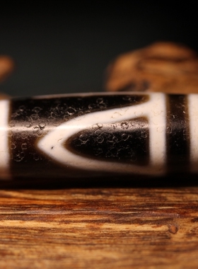 台手工高油包浆一眼靠山天珠