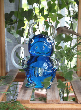 新年琉璃书房玄关送朋友生肖牛