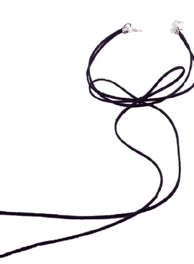 蝴蝶结网红百黑色暗黑系女项链