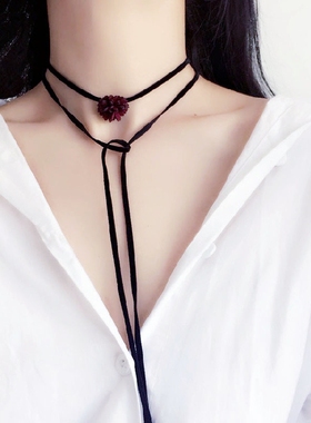 项链女小众设计感ins酷项圈少女