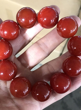 红玛瑙时尚风水晶宝石本命年手串