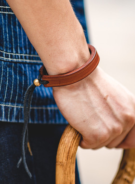 马登复古风植鞣皮阿美咔叽首饰