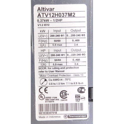 ATV12H037M2, Telemecanique - 图0