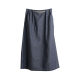 Retro style plus size elastic waist belted culottes