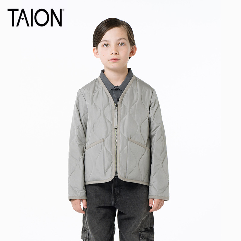 TAION 儿童羽绒服保暖羽绒外套两面穿秋冬男女小孩轻便 - 图1