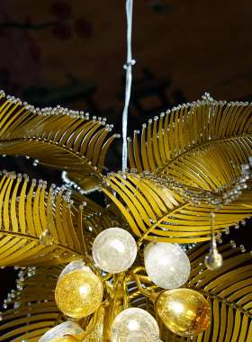 【本尼家】DD01现代轻奢棕榈树造型吊灯客厅卧室个性装饰灯具