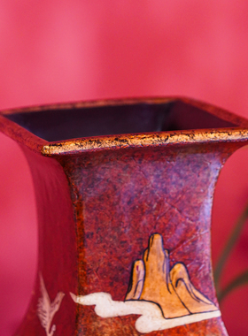 【本尼家】YS08中法式手绘装饰陶瓷花瓶家用插花个性艺术摆件