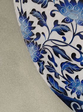 【本尼家】H02非遗手工艺掐丝珐琅装饰画-青花瓷瓶画挂饰国风摆件