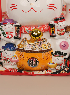 【本尼家】金运万福招财猫存钱罐开业店铺礼家居玄关摆件