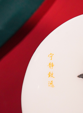 【本尼家】YZ85非遗扬州漆器彩螺猫咪小台屏《宁静致远》玄关摆件