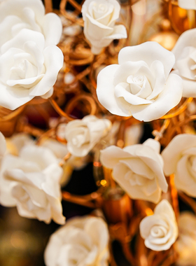 【本尼家】铁艺陶瓷轻奢高档台灯客厅卧室现代艺术装饰床头